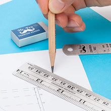 Load image into Gallery viewer, Mr. Pen Steel Rulers, 6, 8, 12, 14 inch Metal Rulers, Pack of 4