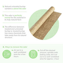 Load image into Gallery viewer, Natural Burlap Fabric (40” x 5 Yards)-NO-FRAY Burlap Roll-Long Fabric with Finished Edges-Perfect for Weddings,Tree Wraps For Winter,Table Runners, Placemat,Crafts, and More.Decorate Without The Mess!