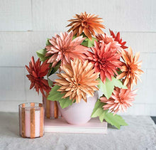 Load image into Gallery viewer, Lia Griffith Frosted Paper Blooms Dahlia Flowers, 8.5" x 11", Assorted Colors 21 Pages