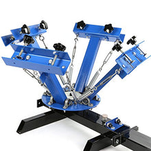 Load image into Gallery viewer, SHZOND Screen Printing Press 4 Color 1 Station Silk Screen Printing Machine 21.7" x 17.7" Removable Pallet Screen Printing Machine Press for T-Shirt DIY Printing