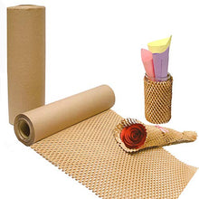 Load image into Gallery viewer, AVITINOSK Honeycomb Cushioning Wrap Paper, 12"x 168' Upgrade Protective Packaging Roll, Eco-Friendly Biodegradable & Recyclable Alternative to Bubble Wrap for Packing Storing & Moving Protect Items