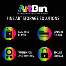 Load image into Gallery viewer, ArtBin KW903 Box with Foam Inserts, Fine Art Portable Paint Brush Organizer, Clear, standart