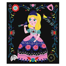 Load image into Gallery viewer, Janod Crafts – No Glue No Mess Scratch Art Princesses – Creative, Imaginative, Inventive, and Developmental Play -- STEAM Approach to Learning – Ages 5-8+, Model Number: J07893