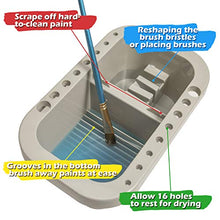 Load image into Gallery viewer, MyLifeUNIT Multifunction Paint Brush Basin with Brush Holder and Palette