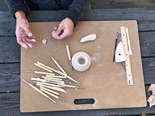 Load image into Gallery viewer, Penguin Pottery - Portable Clay Wedging Board - 18" x 24" - with Built-in Handle