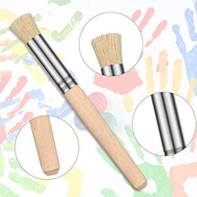 Load image into Gallery viewer, Wooden Stencil Brushes Natural Stencil Bristle Brushes Art Painting Brushes Wood Paint Template Brush for DIY Crafts Card Making Acrylic Oil Watercolor Art Painting Supplies, 3 Sizes (6)