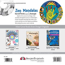 Load image into Gallery viewer, Zen Mandalas: Sacred Circles Inspired by Zentangle (Design Originals) 60 Creative and Meditative Tangles for Focus, Relaxation, and Inspiration, Plus Tangling, Shading, and Coloring Advice & Examples
