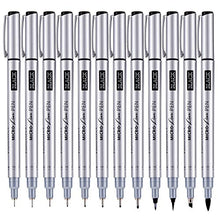 Load image into Gallery viewer, PANDAFLY Micro-Pen Fineliner Ink Pens, Precision Multiliner Pens for Artist Illustration, Sketching, Calligraphy,Technical Drawing, Manga, Anime, Scrapbooking (12 Size/Black)