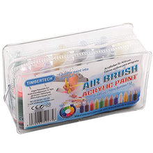 Load image into Gallery viewer, TIMBERTECH Acrylic Airbrush Paint, Professional 12x10ml Color Set of Acrylic Paint, Quick Drying Water Based, Rich Vivid Colors for Artists, Students, Beginners