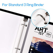 Load image into Gallery viewer, Ktrio Sheet Protectors 8.5 x 11 Inches Clear Page Protectors for 3 Ring Binder, Plastic Sleeves for Binders, Top Loading Paper Protector Letter Size, 50 Pack
