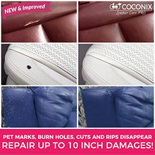 Load image into Gallery viewer, Coconix Brown Leather and Vinyl Repair Kit - Restorer of Your Couch, Sofa, Car Seat and Your Jacket - Super Easy Instructions - Restore Any Material, Genuine, Italian, Bonded, Bycast, PU