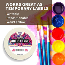 Load image into Gallery viewer, TSSART 3 Pack White Artist Tape - Masking Artists Tape for Drafting Art Watercolor Painting Canvas Framing - Acid Free 0.6inch Wide 540FT Long Total