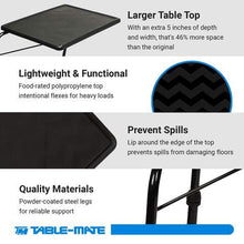 Load image into Gallery viewer, Table Mate XL TV Tray Extra Large Folding Table Adjustable to 6 Heights and 4 Angles for Eating, Laptop and Multipurpose Use (Slate Grey)