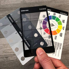 Load image into Gallery viewer, Proportional Divider Drawing Tool for Artists by Pixiss, Gray Scale Value Finder, Color Wheel and Artists View Catcher Finder