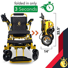 Load image into Gallery viewer, 2020 Limited Edition Remote Control Foldable Electric Wheelchair Mobility Aid Lightweight Motorized Power Wheelchairs (17.5" Wide)