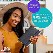 Load image into Gallery viewer, 2 Pack Luxury Lined Journal Notebooks- Journals For Writing w/ 130 Perforated Pages, Medium (5.7" x 8.3") - Soft Cover Notebooks for Work, Travel, College- Journal for Men and Women (Black)