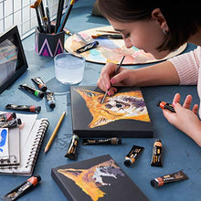 Load image into Gallery viewer, Arteza Gouache Paint, Set of 24 Colors/Tubes (24x12ml/0.4oz) with Storage Box, Rich Pigments, Vibrant, Non Toxic Paints for The Professional Artist, Hobby Painters & Kids, Ideal for Canvas Painting