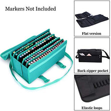 Load image into Gallery viewer, NIUTOP 171 Slots Marker Pen Case Markers Carrying Bag Holder for Alcohol Marker and Art Sketch Marker, Permanent Paint Marker, Dry Erase Marker, Repair Marker Pen, Color Highlighter(Green)