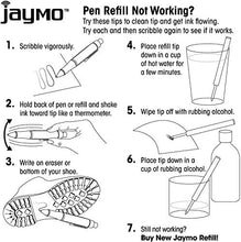 Load image into Gallery viewer, 6 pack - TikiPen BLACK Parker Compatible Ballpoint Pen Refills. Smooth Writing German Ink and 1mm Medium Tip… (Parker 6, Black)