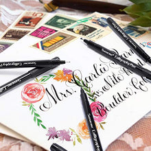 Load image into Gallery viewer, Calligraphy Pens, Hand Lettering Pen, 10 Size Caligraphy Brush Pens for Beginner, Writing, Sketching, Drawing, Illustration, Scrapbooking, journaling