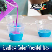Load image into Gallery viewer, Pouring Masters 36-Color Ready to Pour Acrylic Pouring Paint Set with Silicone Oil & Gloss Medium - Premium Pre-Mixed High Flow 2-Ounce & 8-Ounce Bottles - For Canvas, Wood, Paper, Crafts, Tile