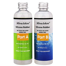 Load image into Gallery viewer, Miraclekoo Silicone Mold Making Kit Liquid Silicone Rubber Clear Mold Making Silicone for Resin Molds, Silicone Molds DIY Manual Making (7 oz)