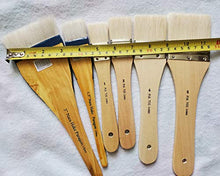 Load image into Gallery viewer, Encaustic Oil Acrylic Hake Brush Set of 6 (2 Soft Hair, 4 Hog Bristle)