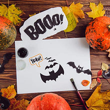 Load image into Gallery viewer, Halloween Plastic Painting Stencils 20 Pcs Reusable Pumpkin Expression Templates for DIY Card, Craft Art Drawing Painting Spraying Window Glass Wood Airbrush Walls Art