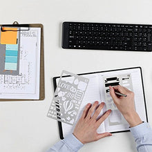 Load image into Gallery viewer, 20 PCS Journal Stencil Plastic Planner Set for Journal Notebook Diary Scrapbook DIY Drawing Template Journal Stencils 4x7 Inch