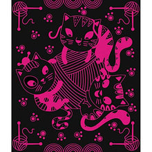 Load image into Gallery viewer, Janod Crafts – No Glue No Mess Scratch Art Cats – Creative, Imaginative, Inventive, and Developmental Play -- STEAM Approach to Learning – Ages 5-8+, Model Number: J07894