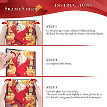 Load image into Gallery viewer, FrameStarr 8x10 Picture Frame Set (Black, 6 Pack), Front-Loading Contemporary Modern Style, Tabletop or Wall Mount, Harmony Collection