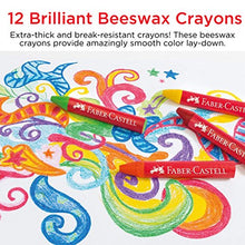 Load image into Gallery viewer, Faber-Castell Beeswax Crayons in Durable Storage Case, 12 Vibrant Colors