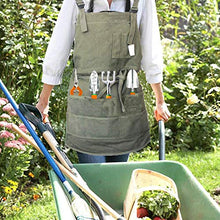 Load image into Gallery viewer, Artist Canvas Apron with Pockets Painting Apron Adjustable Neck Strap/Waist Ties Painter Aprons for Women Men Art Gardening Apron Adjustable M-XXL