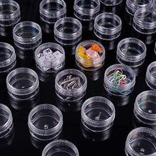 Load image into Gallery viewer, BENECREAT 30 Pack 1.47"x0.78" (10ml) Empty Clear Plastic Bead Storage Container jar with Rounded Screw-Top Lids for Beads, Nail Art, Glitter, Make Up, Cosmetics and Travel Cream
