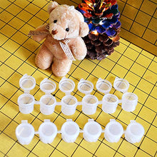 Load image into Gallery viewer, LAHONI 180 Pots Empty Palette Cups Strips Paint Cups with Lids Strip 5ml/0.17oz Mini Empty Plastic Paint Cups Jars Pigment Storage Containers(6Cups/ Strip,30 Strips) 5ml/0.17oz