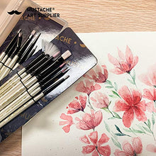 Load image into Gallery viewer, Detail Paint Brush Set - 15 pcs Synthetic Hair Art Paint Brush Set for Detail Painting, Watercolor, Acrylic, Oil Painting