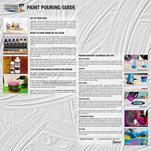 Load image into Gallery viewer, Pouring Masters 36-Color Ready to Pour Acrylic Pouring Paint Set with Silicone Oil & Gloss Medium - Premium Pre-Mixed High Flow 2-Ounce & 8-Ounce Bottles - For Canvas, Wood, Paper, Crafts, Tile