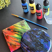 Load image into Gallery viewer, Ceramic Tiles for Crafts Coasters,12 Ceramic White Tiles Unglazed 4x4 with Cork Backing Pads, Use with Alcohol Ink or Acrylic Pouring, DIY Make Your Own Coasters, Mosaics, Painting Projects, Decoupage