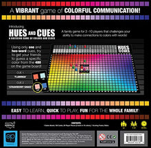 Load image into Gallery viewer, HUES and CUES | Vibrant Color Guessing Game Perfect for Family Game Night | Connect Clues and Colors Together | 480 Color Squares to Guess from