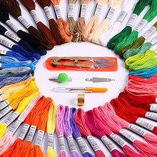 Load image into Gallery viewer, Embroidery Floss Rainbow Color Cross Stitch Threads Friendship Bracelets Crafts Floss(50 Skeins Per Pack)