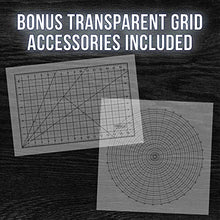 Load image into Gallery viewer, U.S. Art Supply Lightmaster 24.3" Diagonal Professional (A3) 12"x17" LED Lightbox Board 12-Volt Super-Bright Ultra-Thin 3/8" Profile Light Box Pad Dimmable - Measuring Overlay Grid & Circle Template
