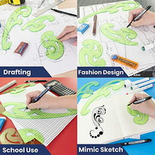 Load image into Gallery viewer, Pacific Arc French Curve Set, 3 Shapes, Clear Curve Ruler, Drafting Tools, Drawing Tools, Woodworking Tools, Comic Template Tool