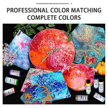 Load image into Gallery viewer, MIRATUSO Acrylic Pouring Paint Set 24 Colors 60ml (2oz) Pre-Mixed High Flow Acrylic Paint for Pouring on Canvas, Paper, Wood and Stones
