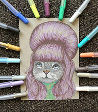 Load image into Gallery viewer, Sakura Gelly Roll Moonlight 10 Pack, 06 Fine point, Earth & Jewel Tone Colors, Opaque Gel Pens, Creamy Smooth Ink, Writes on Dark Paper