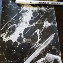 Load image into Gallery viewer, SAKURA Gelly Roll Classic Gel Pens, Opaque White Ink, Ass't Tips 05/08/10, 6 PK 57461