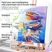 Load image into Gallery viewer, Arteza Acrylic Paint, Set of 60 Colors/Tubes (0.74 oz, 22 ml) with Storage Box, Rich Pigments, Non Fading, Non Toxic Metallic Paints for Artist, Hobby Painters & Kids, Art Supplies for Canvas Painting