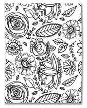 Load image into Gallery viewer, Grafix Artist Series Film – Bloom Design by Art By Marlene 8.5 x 11”, Pack of 4, 2 Pre-Printed White 2 Clear, Translucent Shrink Sheets, Even Easier to Create and Decorate, 8.5" x 11"