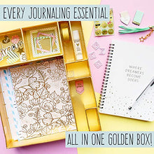 Load image into Gallery viewer, STMT DIY Journaling Set by Horizon Group USA, Personalize & Decorate Your Planner/Organizer/Diary with Stickers,Gems,Glitter Frames,Glitter Clips,Magnetic Bookmarks,Tassel Keychain & More.Pen Included