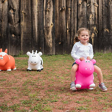 Load image into Gallery viewer, Farm Hoppers Bouncing Inflatable Animals - Award Winning Ride On Bouncy Animal Jumper Toy for Children, BPA, Latex Free Plastic, Easy Use Hand Pump