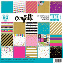 Load image into Gallery viewer, Teacher Created Resources Confetti Scrapbook Project Paper Pad 12" x 12" (TCR5577)